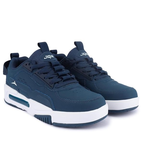 JQR Signature Men's Casual Sneaker Shoes Synthetic Upper Lace up Design Soft Cushioned Memory Foam Insole Extra Grip Anti Skid Comfortable Lightweight Durable for Gym, Workout, Walking & Everyday - Image 2